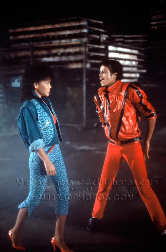 MICHAEL JACKSON  THRILLER with OLA RAY (3) RARE 8x10 PHOTOS