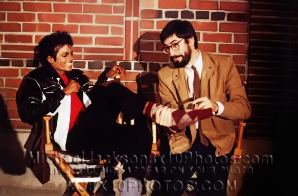 MICHAEL JACKSON THRILLER w JOHNLANDIS (3) RARE 8x10 PHOTOS