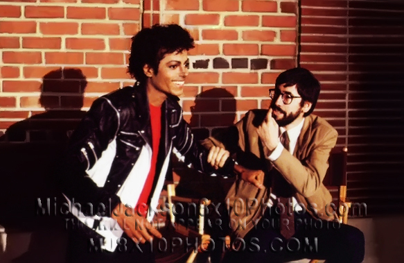 MICHAEL JACKSON THRILLER w JOHNLANDIS (3) RARE 8x10 PHOTOS