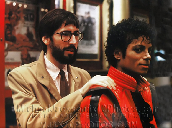 MICHAEL JACKSON  THRILLER wJOHNLANDIS (3) RARE 8x10 PHOTOS