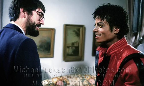 MICHAEL JACKSON  THRILLER wJOHNLANDIS (3) RARE 8x10 PHOTOS