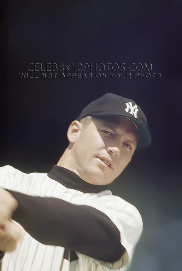 MICKEY MANTLE 1961 BATTER UP CLOSE! (3) RARE 8x10 PHOTOS