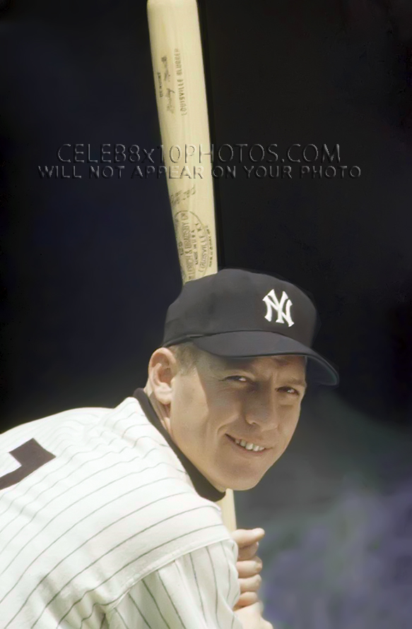 MICKEY MANTLE 1961 BATTER UP CLOSE! (3) RARE 8x10 PHOTOS
