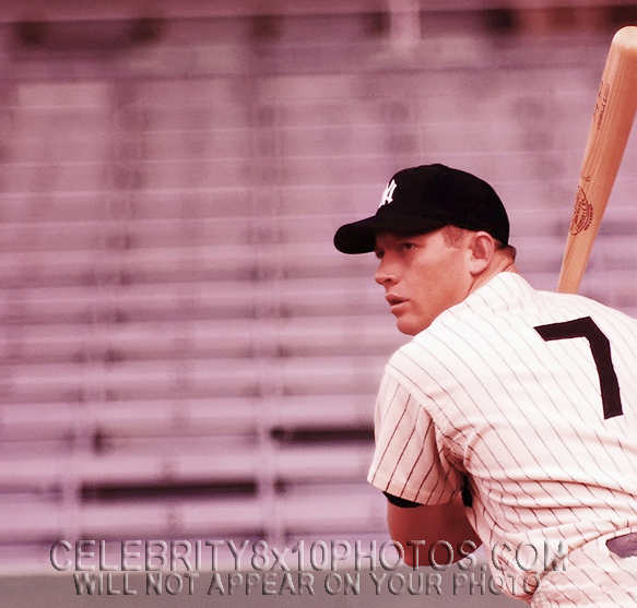 MICKEY MANTLE 1961 BATTER UPCLOSE! (3) RARE 8x10 PHOTOS 