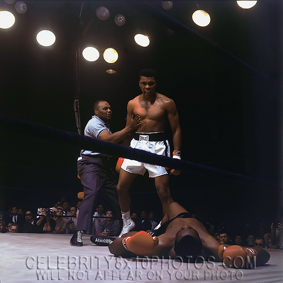 MUHAMMAD ALI 1965 BEATS SONNY LISTIN (4) RARE 8x10 PHOTOS 