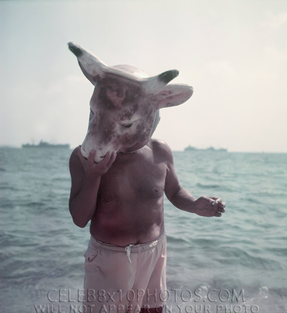 PABLO PICASSO WEARING COWs HEAD MASK (3) RARE 8x10 PHOTOS