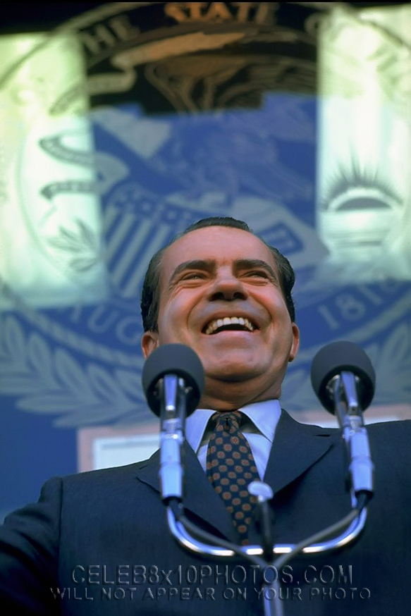 RICHARD M NIXON 1968 Campaign Speech (1) RARE 8x10 PHOTO