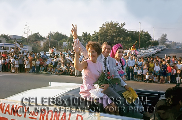 RONALD REAGAN 1966 CAMPAIGN withNANCY (3) RARE 8x10 PHOTOS 