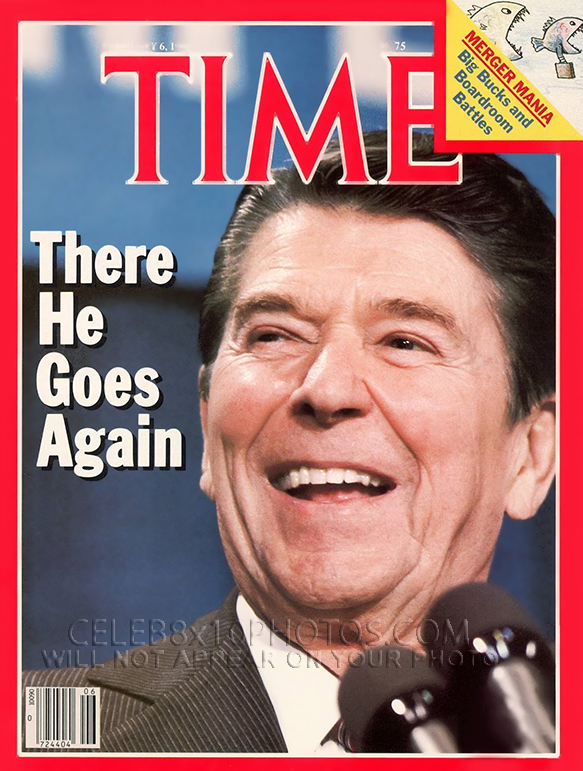 RONALD REAGAN 1984 TIME COVER (1) RARE 8x10 PHOTO