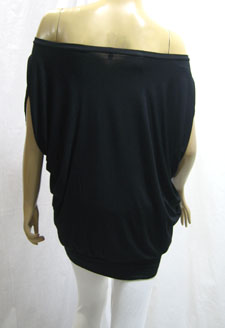 globalclothinggroup : Shoulderless Black Split Sleeve Blouse Top M 6 8 10