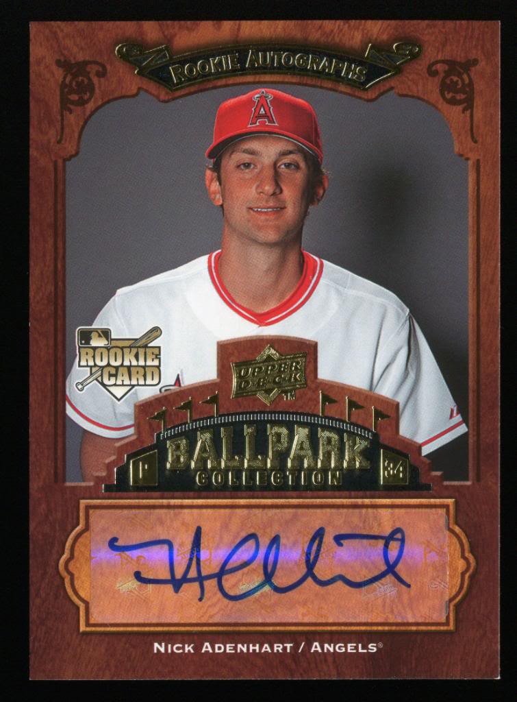 otkgaming : 2008 BALLPARK NICK ADENHART AUTOGRAPH AUTO RC LA ANGELS