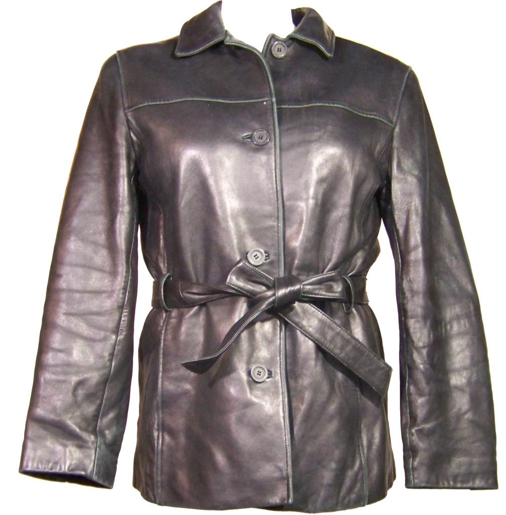 FashinableImageOnline : Adler Collection Womens Black LEATHER Jacket ...