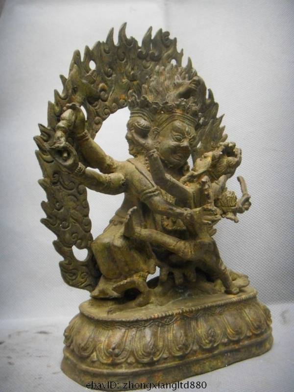 zhongxiangltd880 : Tibetan Bronze Hayagriva Tamdrin Protector Deity Statue