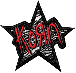 Concert T-Shirts : Korn Iron-On Patch Star Logo Rock Metal Band New