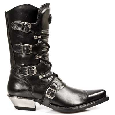 extraordinarybydesign : NEW ROCK Cowboy/Biker Boots 7993-S1 Blk Leather ...