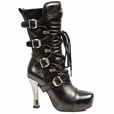 extraordinarybydesign : NEW ROCK Boots Womens 48373-S51 HELL Blk Goth/Punk