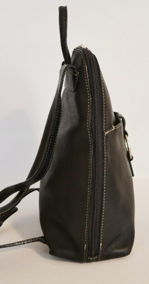 Handbag.Obsession : WILSONS LEATHER Pelle Studio Black Leather Backpack ...