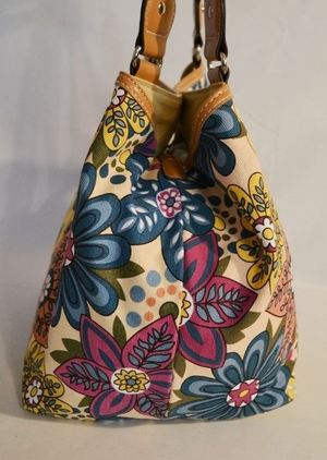 Handbag.Obsession : New ROSETTI Reversible Khaki Canvas & Floral Tote ...