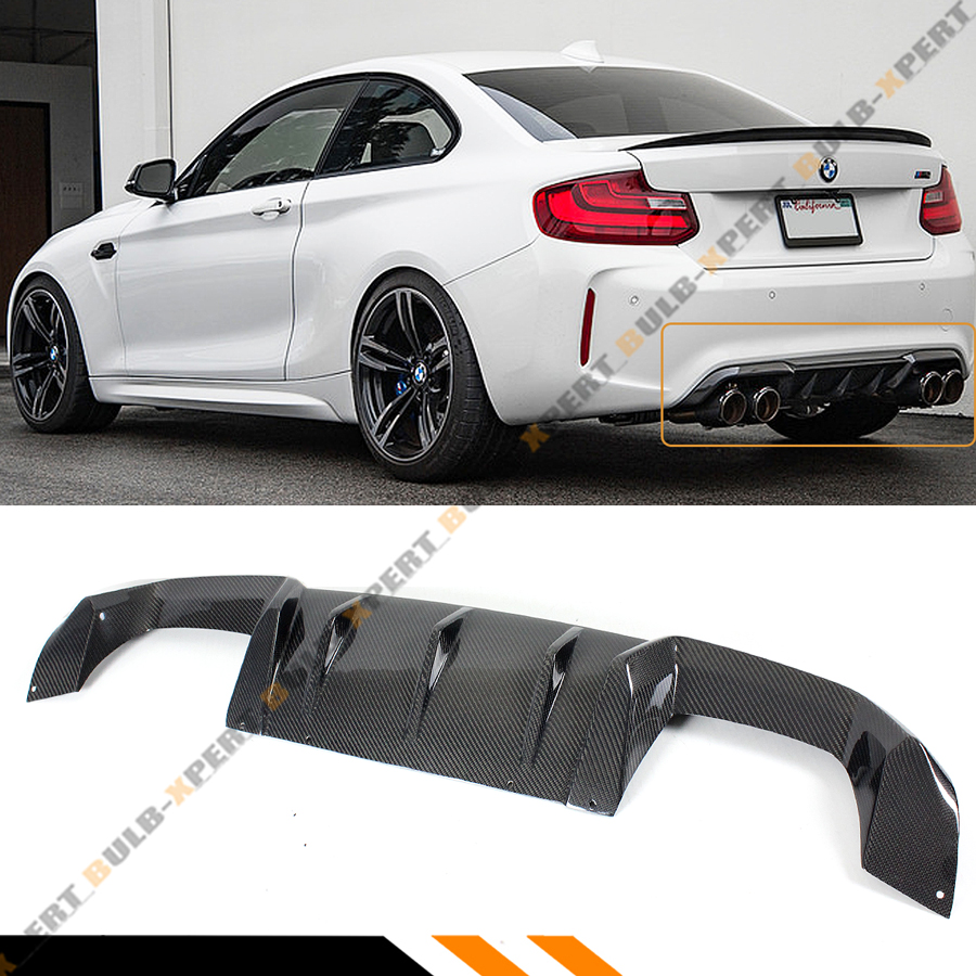FOR 2016-2021 BMW F87 M2 PERFORMANCE STYLE CARBON FIBER REAR LIP