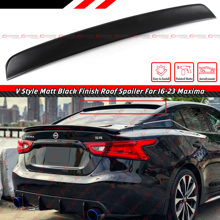 J30 マキシマ リアウィング リアスポイラー 純正NISSAN MAXIMA FOR 16-2023 NISSAN MAXIMA 8TH GEN MATT BLK VIP BIG REAR ROOF