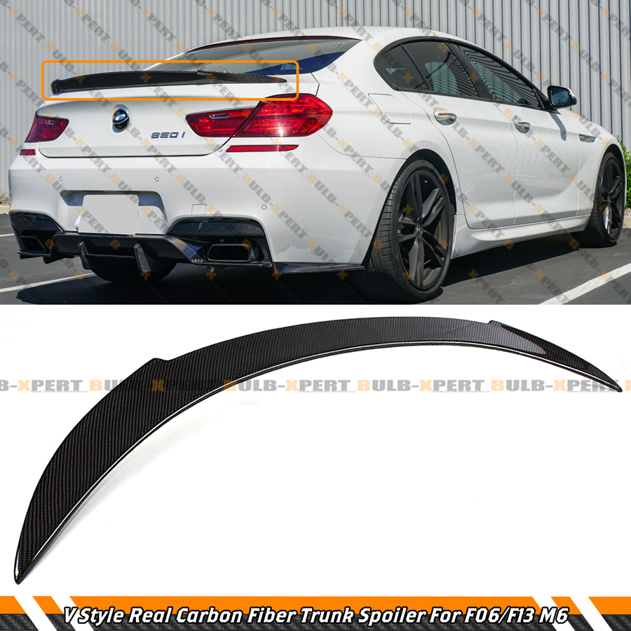 FOR 12-2016 BMW F13 F06 640i 650i M6 V STYLE CARBON FIBER TRUNK
