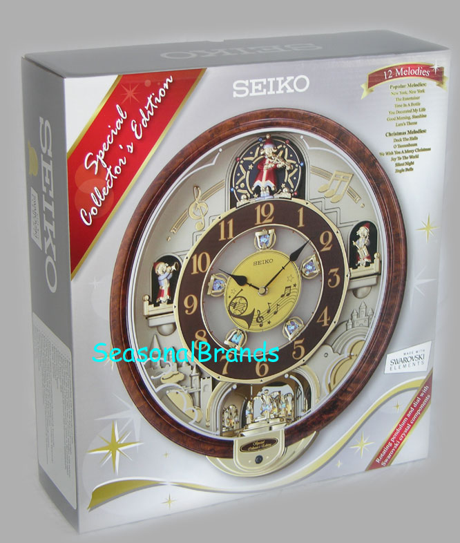 2011 Animated Musical Christmas Wall Clock Seiko Melodies in Motion ...