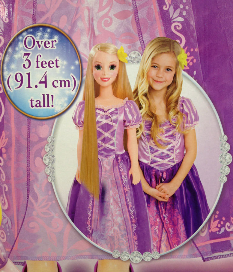 3 foot rapunzel doll