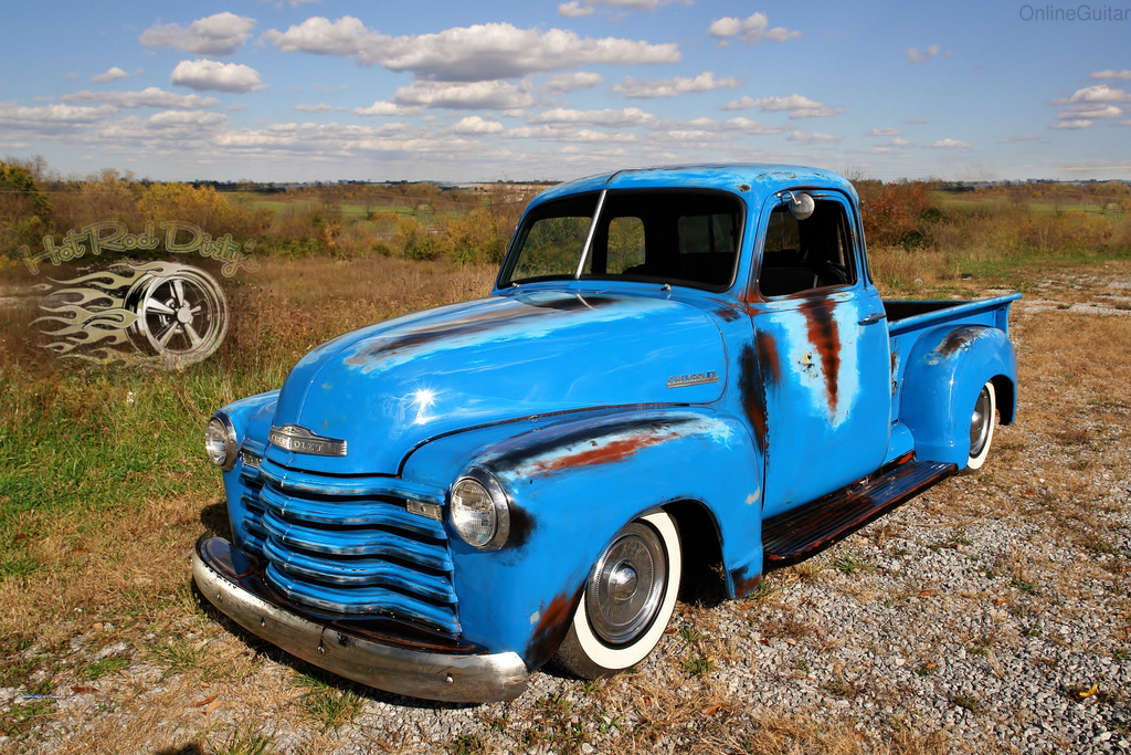 Slammed 1951 Chevy 3100 Short Bed Pickup, V8 and Patina | The H.A.M.B.