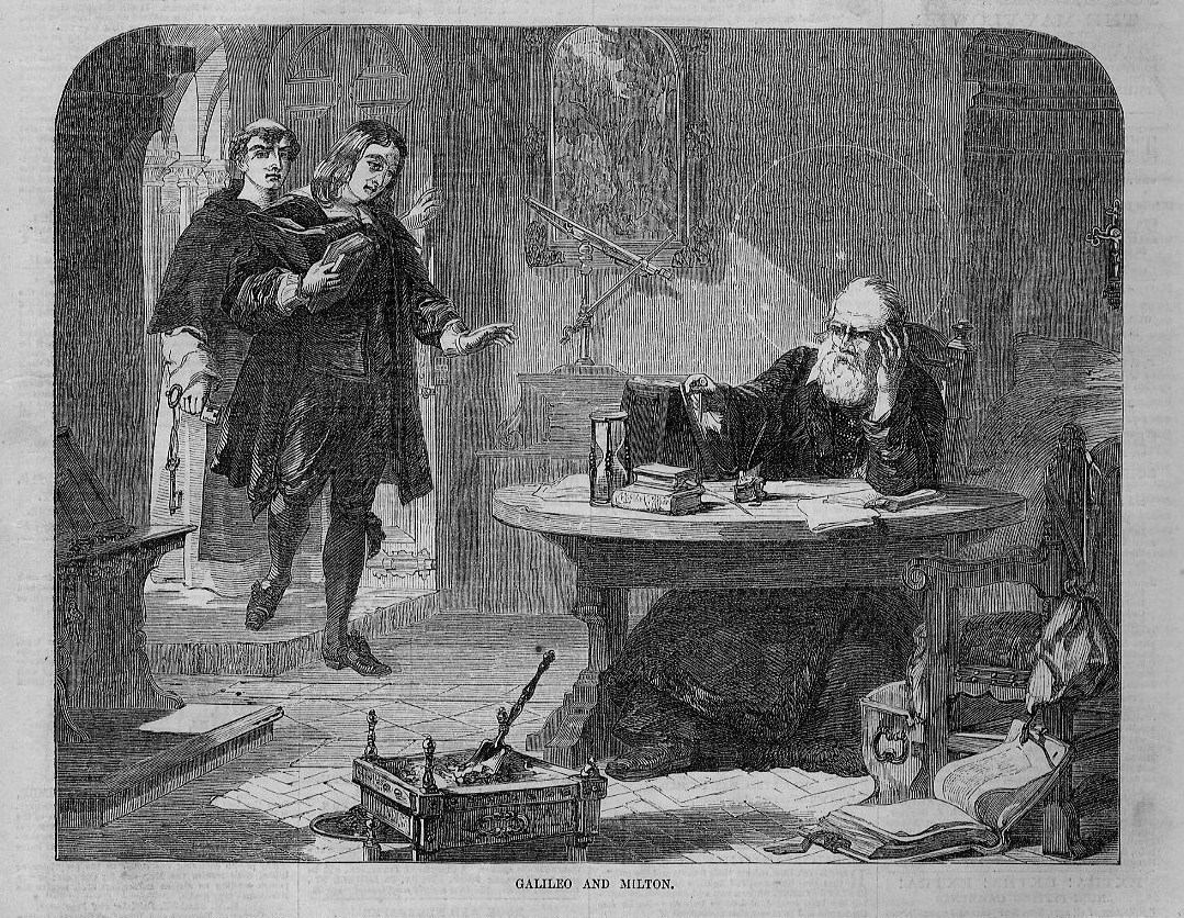 Poet John Milton Visits Italian Polymath Galileo Galilei In His Dungeon Physics Ebay