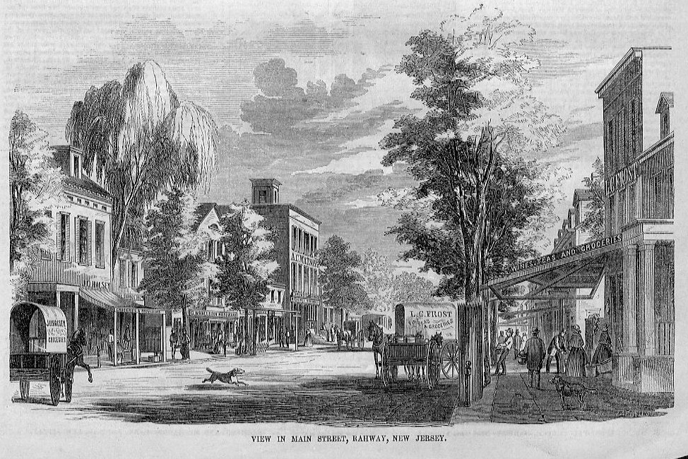 RAHWAY NEW JERSEY 1857, L. C. FROST GROCERIES, CARRIAGE eBay