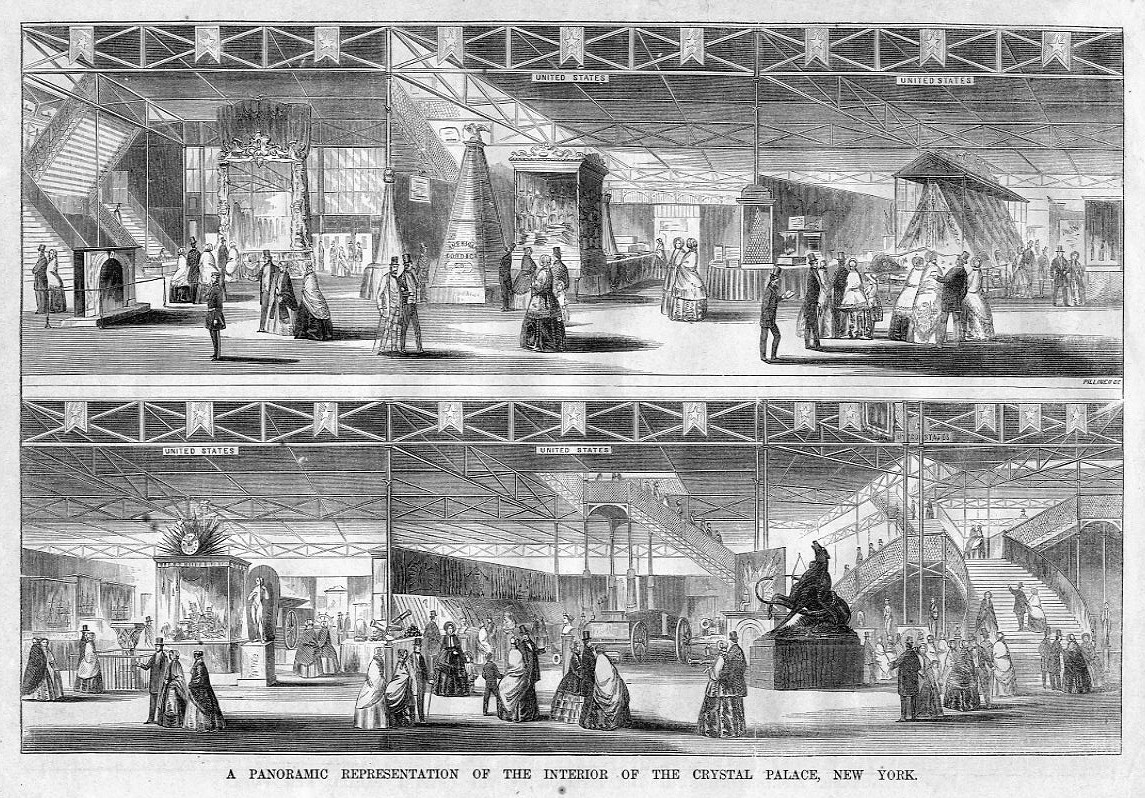 New York Crystal Palace 1854 Panoramic View Antique Ebay