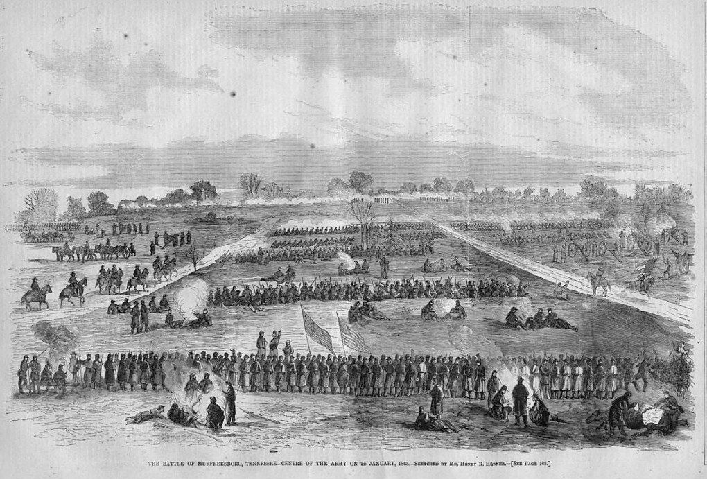 MURFREESBORO, TENNESSEE, CIVIL WAR BATTLE ANTIQUE PRINT eBay