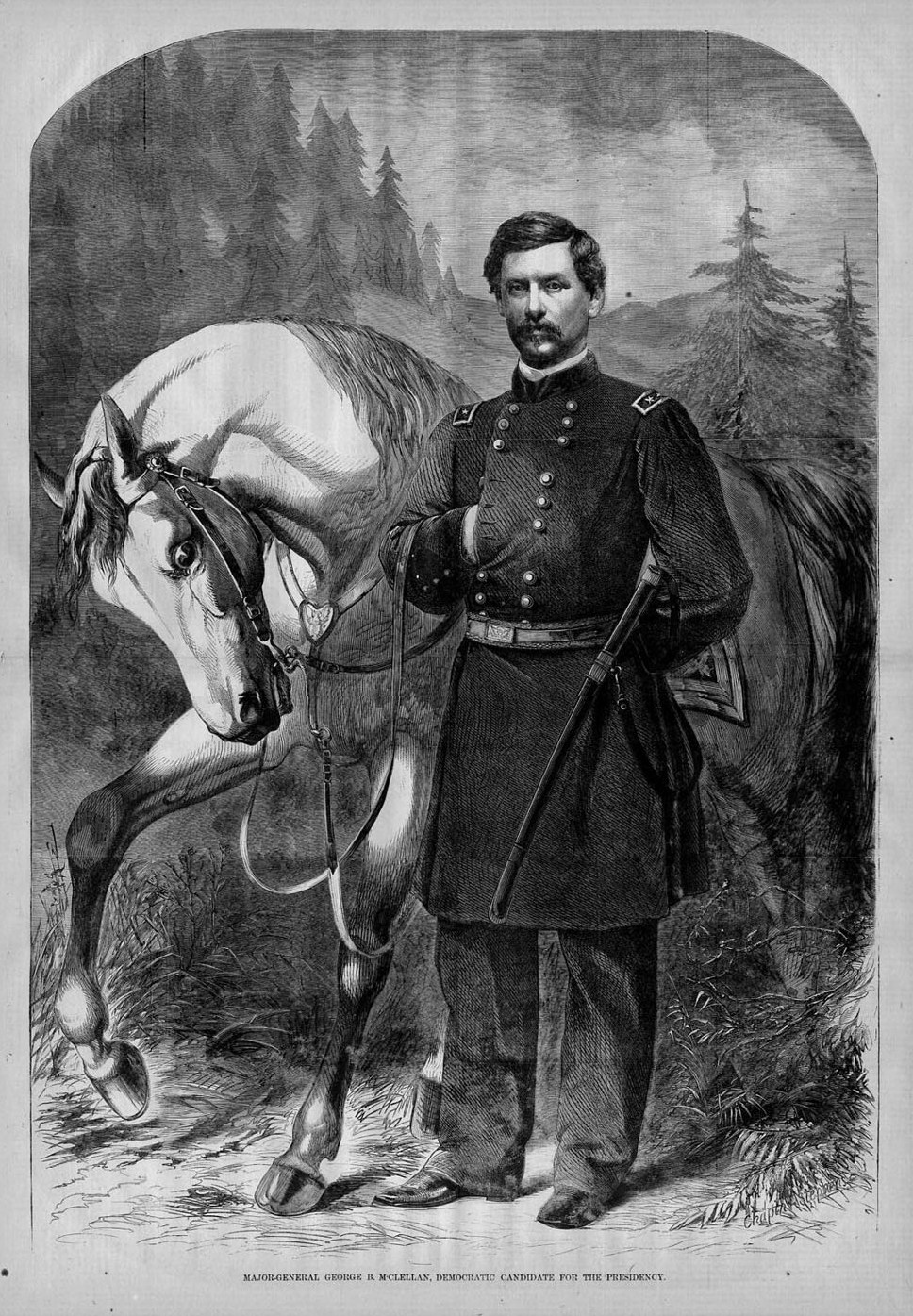 CIVIL WAR MAJOR-GENERAL GEORGE McCLELLAN DEMOCRATIC PRESIDENTIAL ...