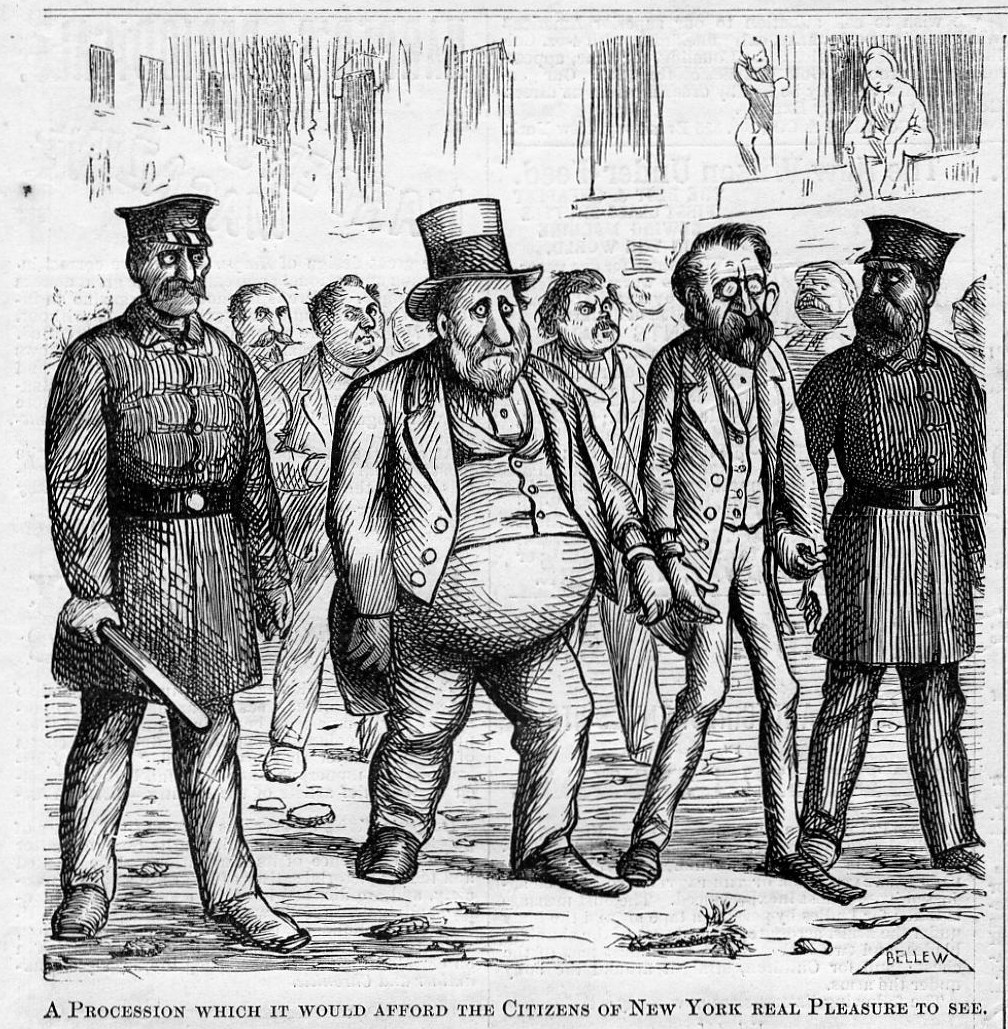 BOSS TWEED RING GOING TO JAIL POLICE PROCESSION 1871 TAMMANY HISTORY ...