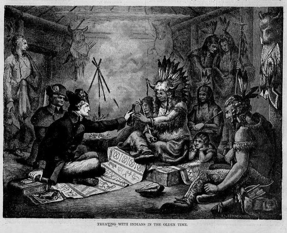 MODOC INDIANS SMOKING PIPE, ANTIQUE PRINT ARROWS LODGE | eBay