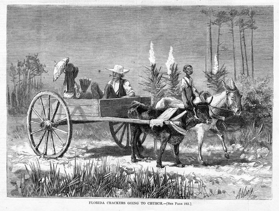 FLORIDA CRACKERS GOING TO CHURCH, OX CART, MULE HISTORY eBay