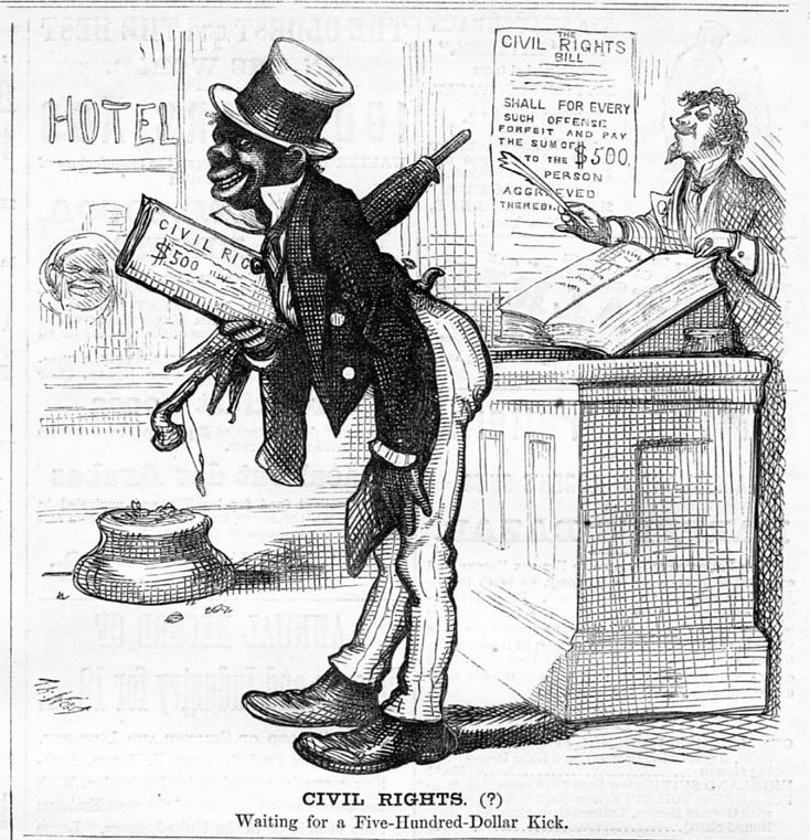 NEGRO CIVIL RIGHTS BILL BY THOMAS NAST BLACK HISTORY NEGRO WAITING FOR ...