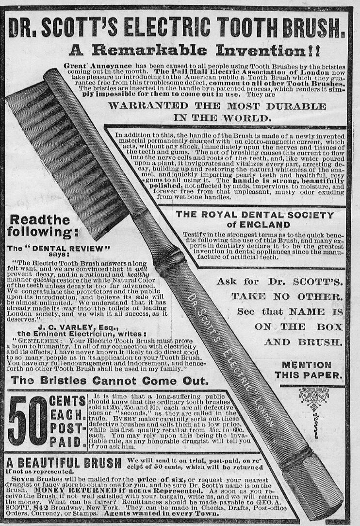 the first electric toothbrush