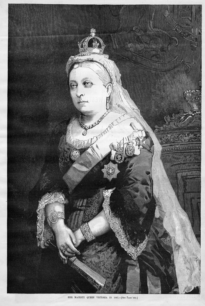 HER MAJESTY QUEEN VICTORIA IN 1887, ROYAL DUCHESS QUEEN OF ENGLAND ...