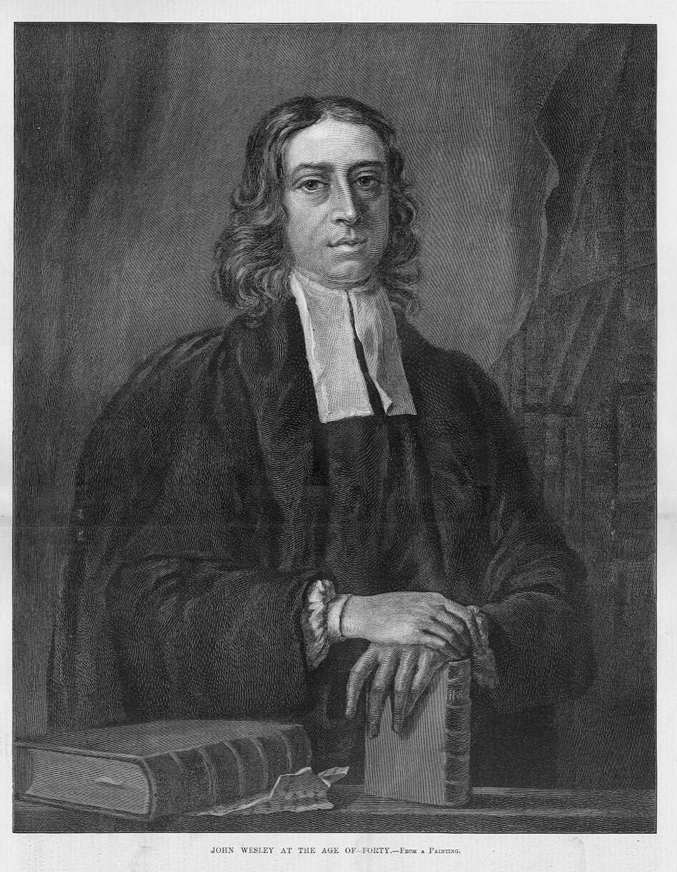 JOHN WESLEY PORTRAIT CHRISTIAN THEOLOGIAN MINISTER METHODIST ANGLICAN ...