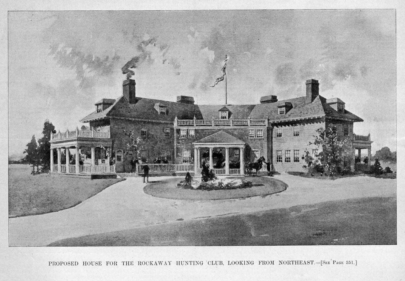 ROCKAWAY HUNTING CLUB PROPOSED HOUSE ARCHITECTURE HORSE CEDARHURST