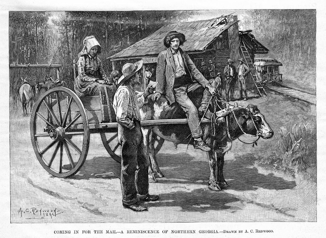 POSTAL SERVICE 1892 HORSE DRAWN MAIL WAGON POST OFFICE 1892 POSTAL HISTORY