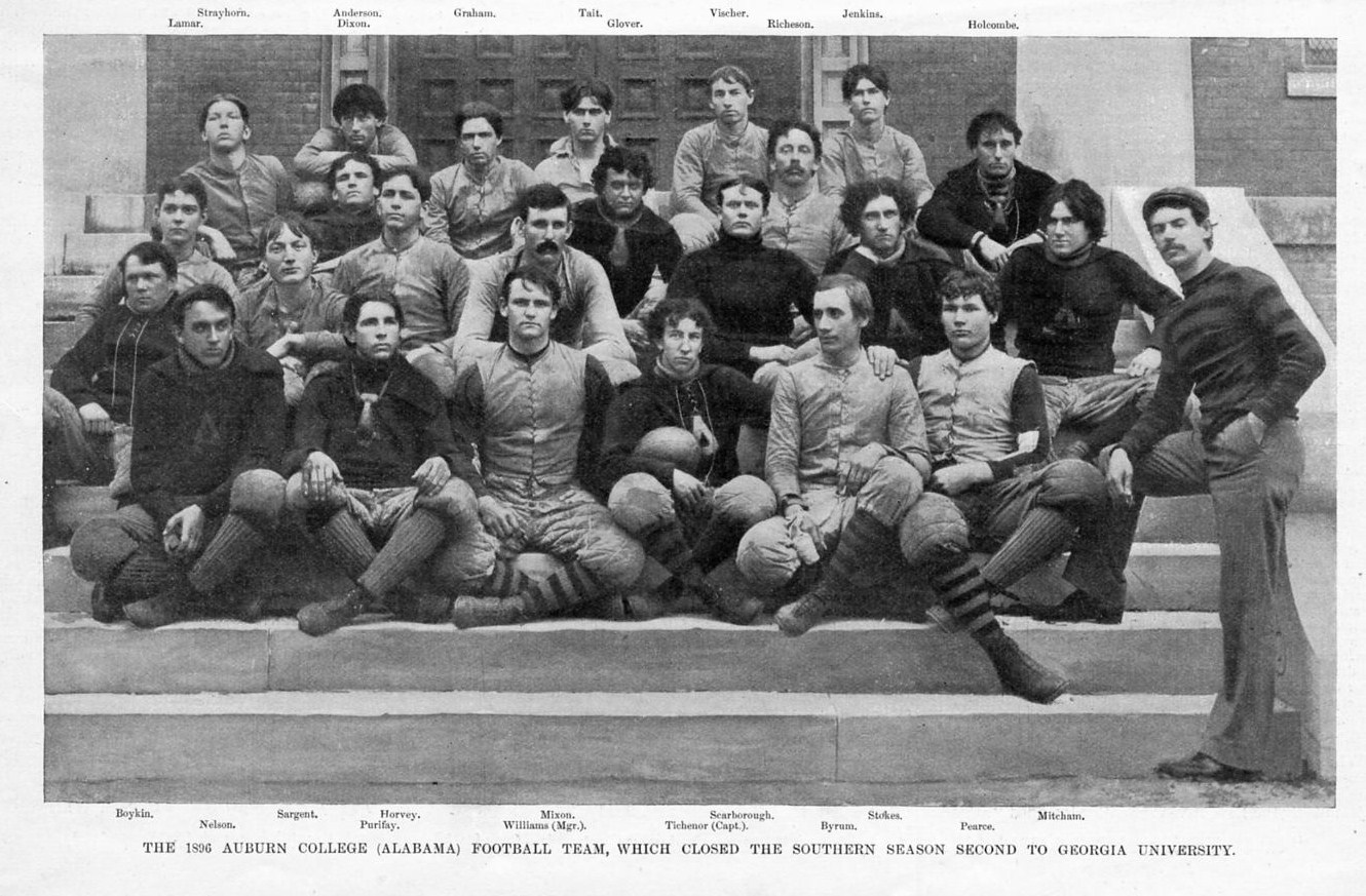 Details About Auburn College Alabama Football Team Members Of 1896 History Genealogy Football