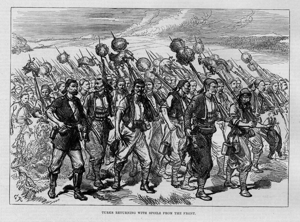 TURKS SOLDIERS RETURNING WITH SPOILS FROM THE FRONT RUSSIA AND TURKEY