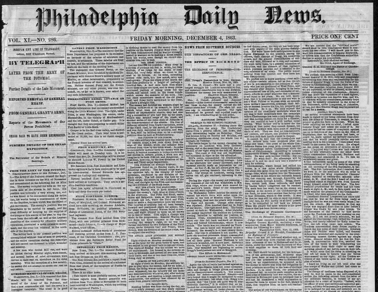 CIVIL WAR NEWSPAPER EXCHANGE OF CIVIL WAR PRISONERS REBELS TO ENGAGE ...