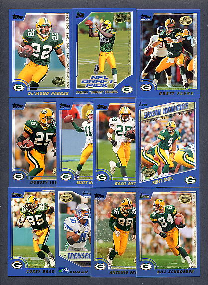 2000 Topps Football Green Bay Packers TEAM SET - MINT