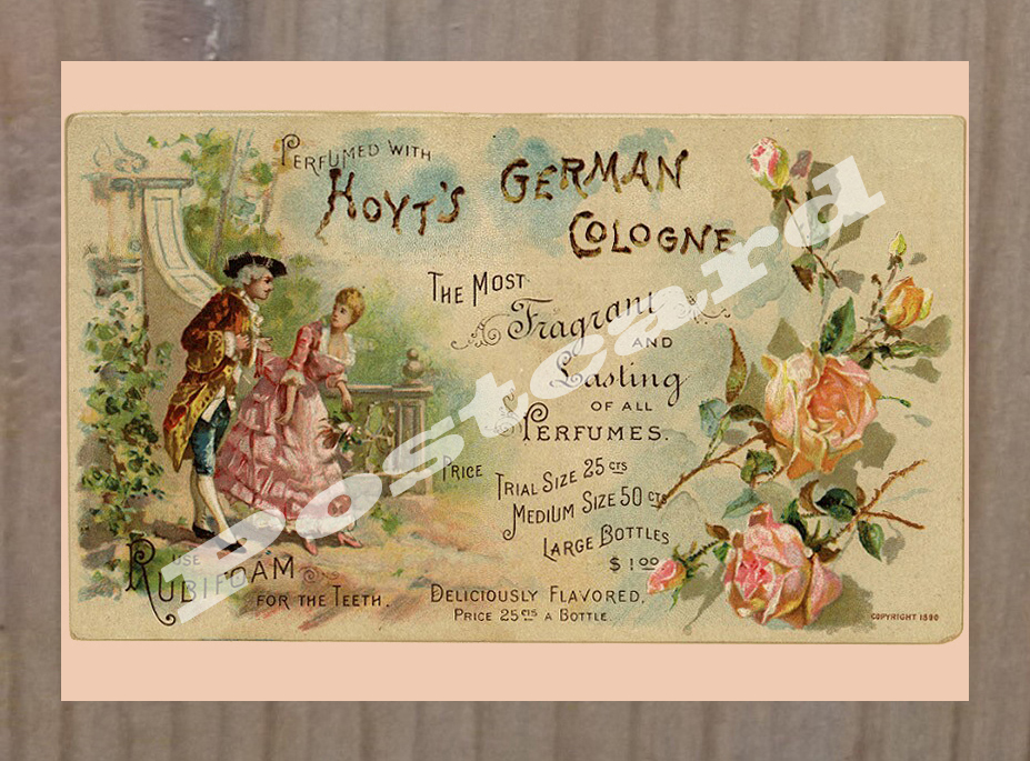 Historic Hoyt's German Cologne Advertising Postcard | eBay